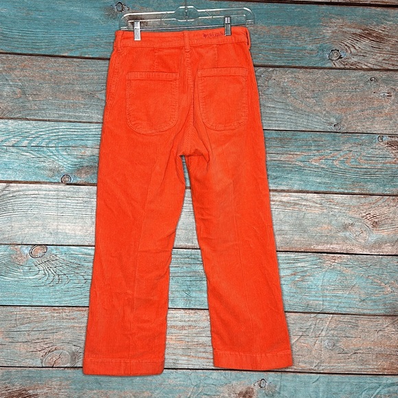 Vilagallo Orange Women’s Pants Wide Leg Button Size 42 10 - Picture 6 of 10